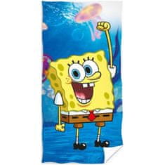 Carbotex Detská plážová osuška veselý SpongeBob