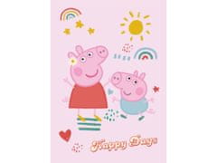 BrandMac Ružová detská deka Peppa Pig