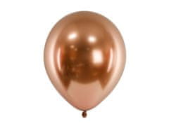 PartyDeco Saténové balóny medené 30cm 50ks