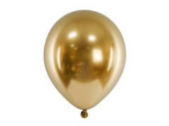 PartyDeco Saténové balóny zlaté 46cm 5ks