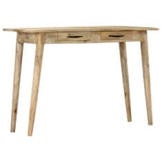 Vidaxl Konzolový stolík 115x40x75 cm surové masívne mangovníkové drevo