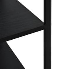 Vidaxl Skrinka na mikrovlnku, čierna 60x39,6x123 cm, kompozitné drevo