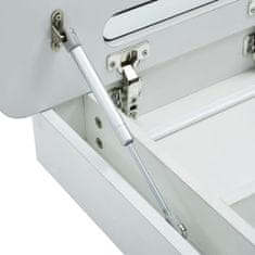 Vidaxl Kúpeľňová skrinka s LED a zrkadlom 80x9,5x55 cm