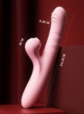 Vibrabate Veľký ružový orgazmický vibrátor na sanie klitorisu