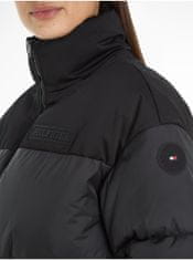Tommy Hilfiger Čierny dámsky prešívaný kabát Tommy Hilfiger New York Puffer Maxi XL