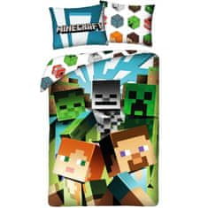 Halantex Bavlnené posteľné obliečky Minecraft - Alex a Steve