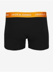 Jack&Jones Súprava troch pánskych čiernych boxeriek Jack & Jones M