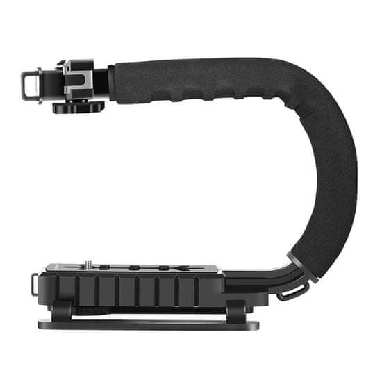 Puluz C-Shaped Handle držiak na kamery / fotoaparáty, čierny