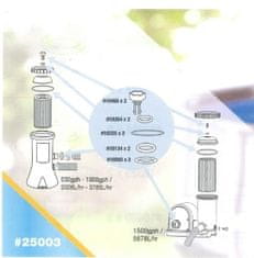 Intex 25003 Sada tesnení a odvzdušňovacích ventilov
