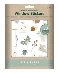Little Dutch Samolepky na okno Kvety a motýle