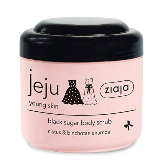 Ziaja Čierny cukrový telový peeling Jeju (Black Sugar Body Scrub) 200 ml