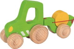Goki Drevený traktor s vlečkou