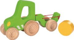 Goki Drevený traktor s vlečkou