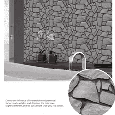 Netscroll Tridimenzionalne samolepljjive stenske nalepke z efektom izbočene skale, efect naravno izbočenih kamnov prinese pridih narave v vaš dom ali pisarno, (10+10kosov), 10+10RocksWall