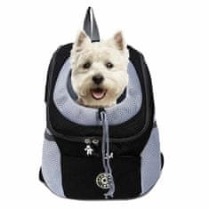 Netscroll Batoh na nosenie psov, pohodlný a trvanlivý, ideálny pre malé a veľké psy, dokonalý na turistiku a vonkajšie dobrodružstvá, prvotriedna taška pre ľahké prenášanie psov, veľkosť M, DoggyPack