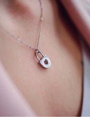 Vuch Romantický oceľový náhrdelník Secret Silver