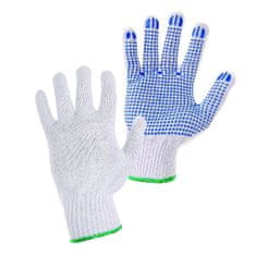 OPP Textilné rukavice s PVC terčíkmi FALO, v. 10"