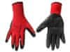 Pracovné rukavice veľkosť 10", červeno-čierne GEKO