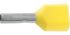 HADEX Dutinka pre dva káble 1mm2, žltá (TE1,0-10)