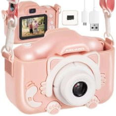 HADEX Detský digitálny fotoaparát 32 GB ružový Kruzzel