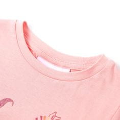 Vidaxl Detské tričko ružové 128