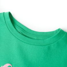 Vidaxl Detské tričko zelené 104