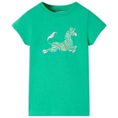 Vidaxl Detské tričko zelené 116