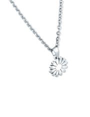 Vuch Krásny oceľový náhrdelník Kvetina Riterra Silver