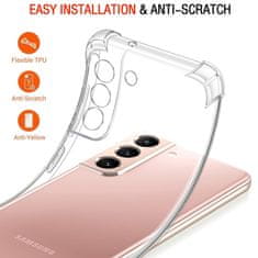 Techsuit Anti Shock silikonové púzdro pre Samsung Galaxy S22 - Transparentná KP30010