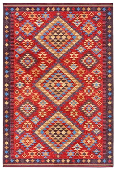 Hanse Home Kusový koberec Cappuccino 105875 Peso Red Blue