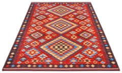 Hanse Home Kusový koberec Cappuccino 105875 Peso Red Blue 80x165