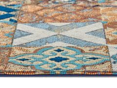 Hanse Home Behúň Cappuccino 105880 Mosaik Blue Multicolored 75x150