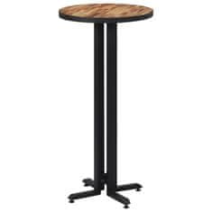 Petromila vidaXL Barový stôl okrúhly Ø55x110 cm recyklovaný tíkový masív