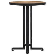 Petromila vidaXL Bistro stôl okrúhly Ø55x76 cm recyklovaný tíkový masív