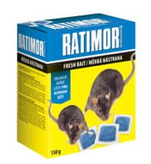 Ratimor Nástraha na myši Ratimor brodifacoum čerstvá návnada 150g, krabička