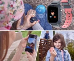Forever Chytré hodinky pro děti Kids Look Me 2 KW-510 4G/LTE, GPS, WiFi, růžové