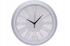 Koopman Nadčasové biele nástenné hodiny do obývačky 35 cm