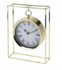 Koopman Nástenné hodiny na stojane moderné zlaté 25x19 cm