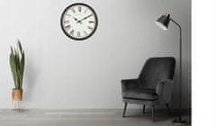 Splendid Kremenné plastové dekoratívne nástenné hodiny 40,5 cm moderné do obývačky