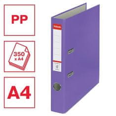 Esselte Zakladač pákový "Economy", ochranné spodné kovanie, fialová, 50 mm, A4, PP/kartón, 81174