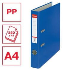 Esselte Zakladač pákový "Economy", ochranné spodné kovanie, modrá, 50 mm, A4, PP/kartón, 81195