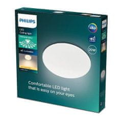 Philips LED Stropné prisadené svietidlo Philips Moire CL200 8719514335110 20W 2000lm 2700K IP20 39cm biele