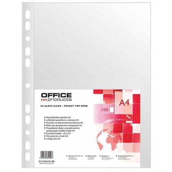 OFFICE products Euroobal Office Products A4 lesklý 50mic v sáčku