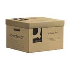 Q-Connect Archívna krabica s odnímateľným vekom hnedá 515x305x350 mm