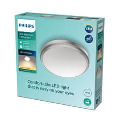 Philips LED Kúpeľňové stropné prisadené svietidlo Philips DORIS CL257 8718699758820 6W 600lm 2700K IP44 22cm niklové