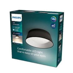 Philips LED Stropné prisadené svietidlo Philips DAWN CL258 8718699777395 14W 1100lm 3000K IP20 34cm čierne