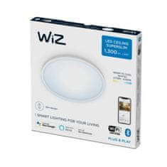 WiZ LED Stropné prisadené svietidlo WiZ Superslim 8719514337978 14W 1300lm 2700-6500K IP20 24,2cm biele, stmievateľné