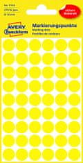 Avery Zweckform Samolepiace okrúhle etikety Avery - žlté, priemer 12 mm, 270 ks