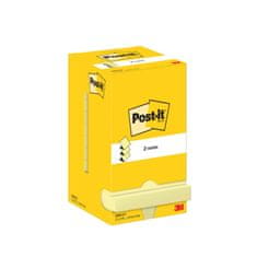 Post-It Poznámkové samolepiace Z-bločky Super Sticky - žlté, 7,6 x 7,6 cm, 12 ks