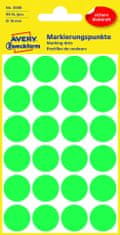 Avery Zweckform Samolepiace okrúhle etikety Avery - zelené, priemer 18 mm, 96 ks